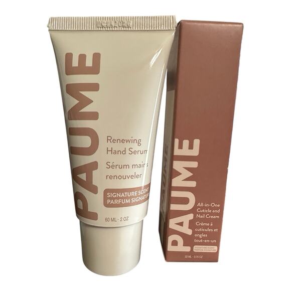 PAUME Renewing Hand Serum & Cuticle/Nail Cream - Bundle New